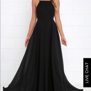 Lulu’s Mythical Kind Of Love Black Maxi Dress